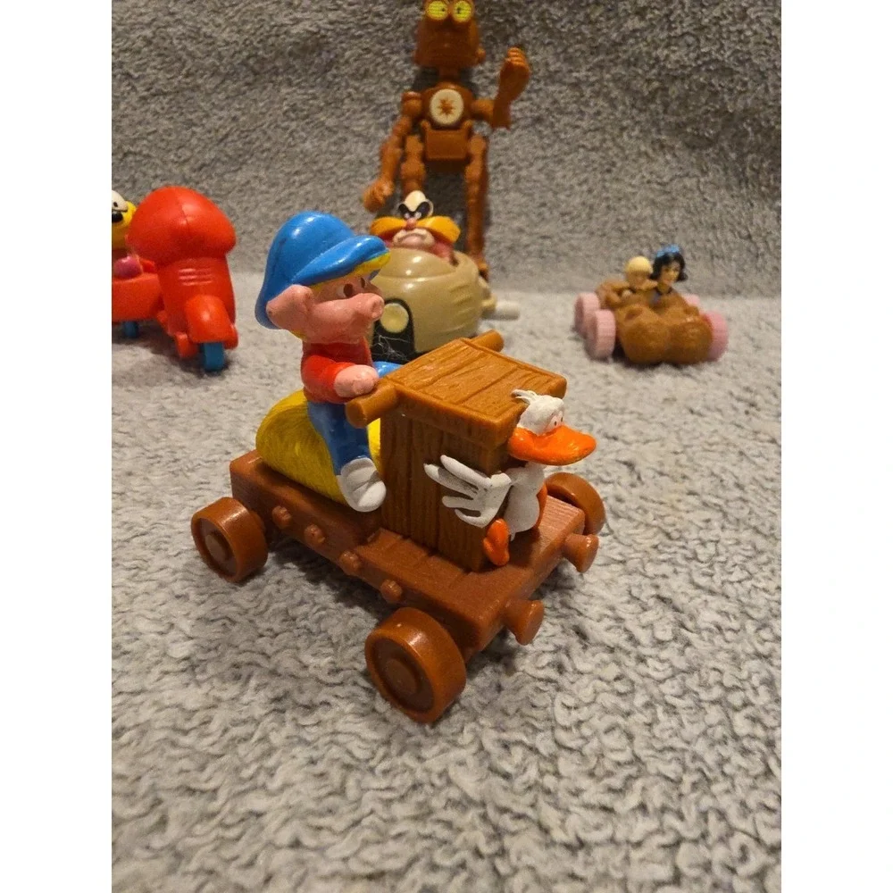 90s And Early 2000s McDonalds Toy Lot Sonic, Garfield, Flintstones, B.e.n, Piggy